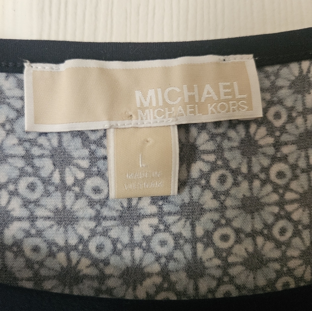 Michael by Michael Kors Geometric Print Dress Women L - Picture 3 of 5